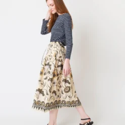 ULLA JOHNSON Ianna Skirt In Lemonbalm -Modezzia Sales S66467 5