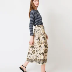 ULLA JOHNSON Ianna Skirt In Lemonbalm -Modezzia Sales S66467 7
