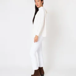 Colette Tie-Neck Blouse In Ivory Silk Crepe De Chine 12 Colette Tie-Neck Blouse In Ivory Silk Crepe De Chine -Modezzia Sales S67270 3