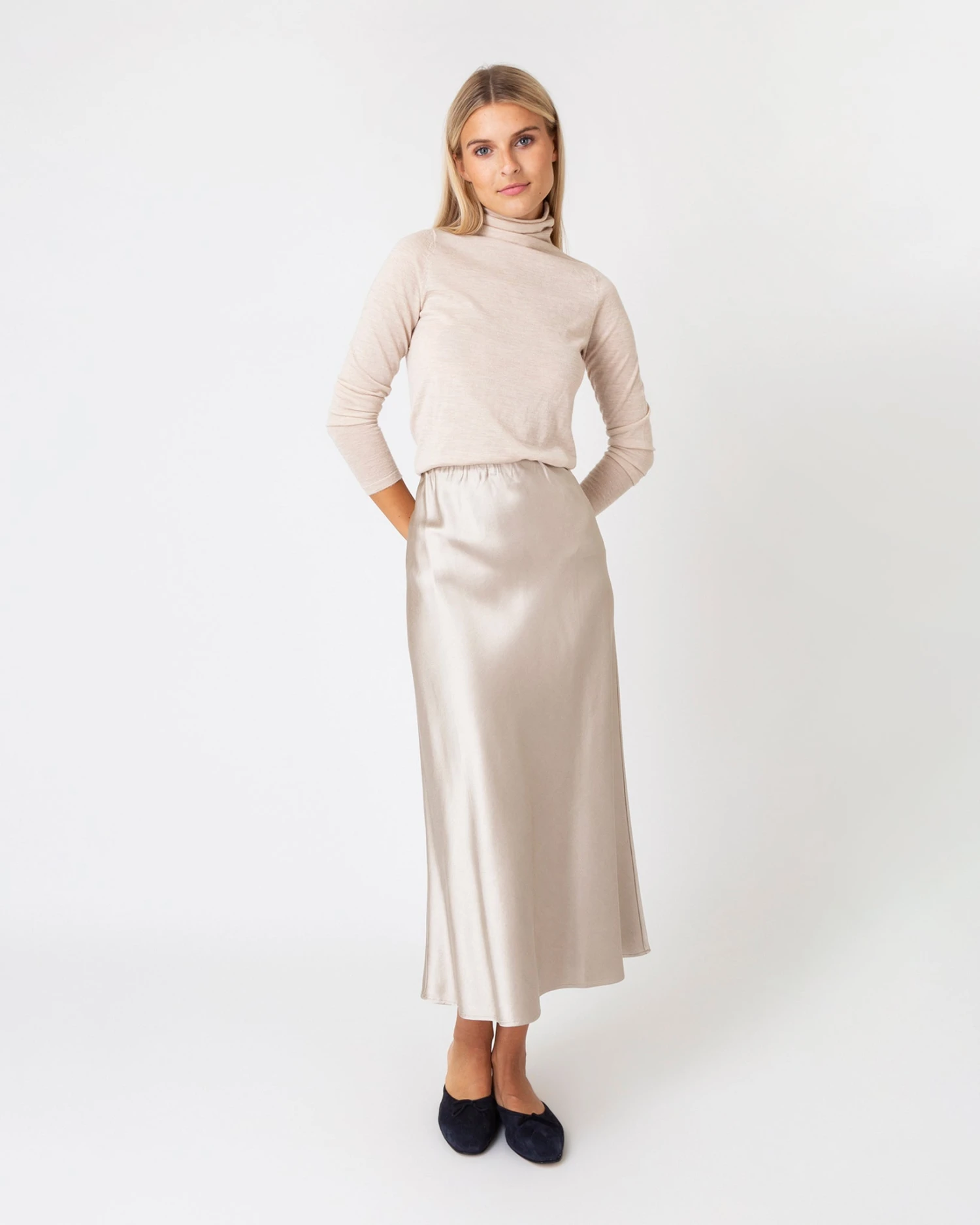 Mare Slip Skirt In Birch Silk 4 Mare Slip Skirt In Birch Silk - Image 2