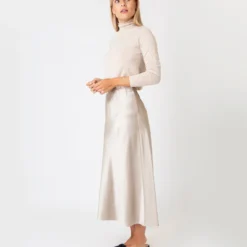 Mare Slip Skirt In Birch Silk 12 Mare Slip Skirt In Birch Silk -Modezzia Sales S67278 3