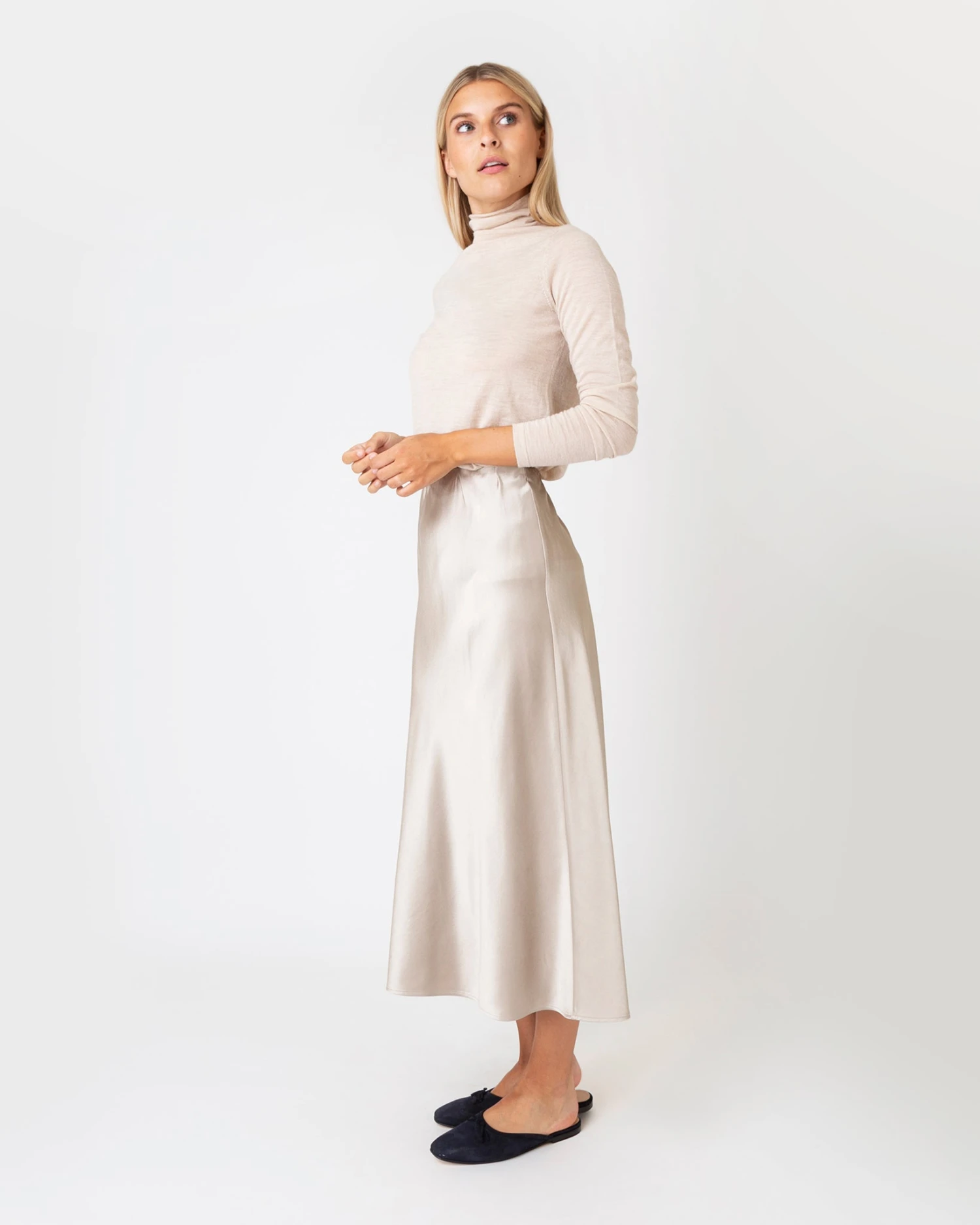 Mare Slip Skirt In Birch Silk 6 Mare Slip Skirt In Birch Silk - Image 4