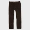 Garment-Dyed Sport Trouser In Chocolate Corduroy -Modezzia Sales S68081 1