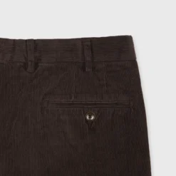 Garment-Dyed Sport Trouser In Chocolate Corduroy -Modezzia Sales S68081 3