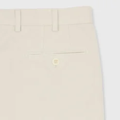 Garment-Dyed Sport Trouser In Cream Moleskin -Modezzia Sales S68082 148