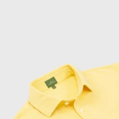 Short-Sleeved Polo In Canary Pima Pique -Modezzia Sales S68634 2