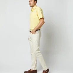 Short-Sleeved Polo In Canary Pima Pique -Modezzia Sales S68634 30