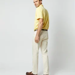 Short-Sleeved Polo In Canary Pima Pique -Modezzia Sales S68634 52