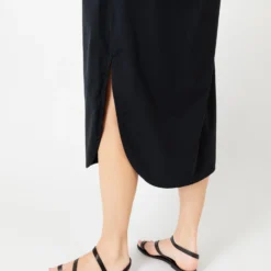 Nyala Dress In Black Poplin 14 Nyala Dress In Black Poplin -Modezzia Sales S70271 7