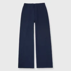 Fallon Pull-On Pant In Navy Garment-Dyed Stretch Poplin