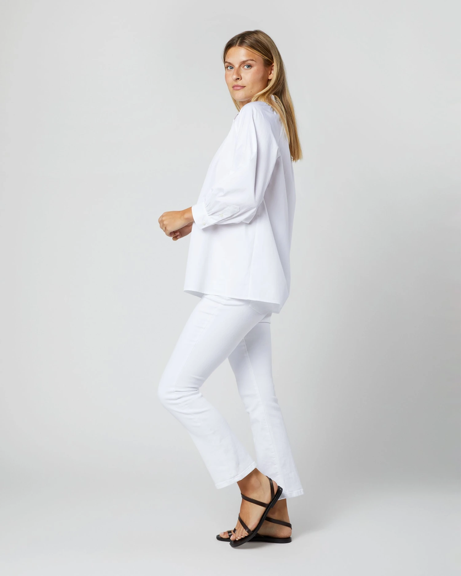 Maeve Smocking Top In White Poplin 6 Maeve Smocking Top In White Poplin - Image 4
