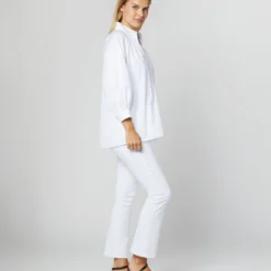 Maeve Smocking Top In White Poplin 15 Maeve Smocking Top In White Poplin -Modezzia Sales S70280 28