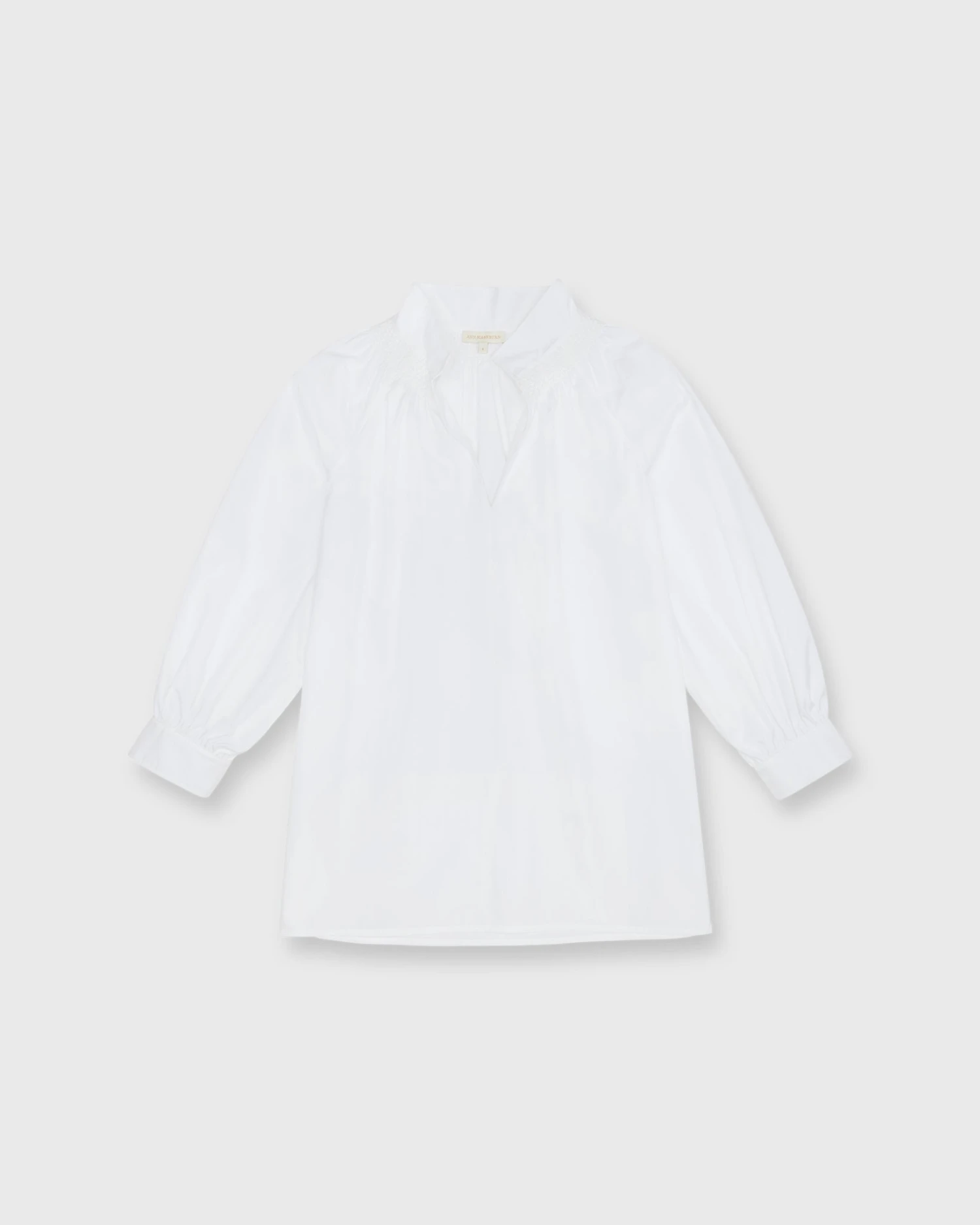 Maeve Smocking Top In White Poplin 3 Maeve Smocking Top In White Poplin