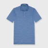 Short-Sleeved Polo In Ink/Coastal Stripe Jersey -Modezzia Sales S70333 116