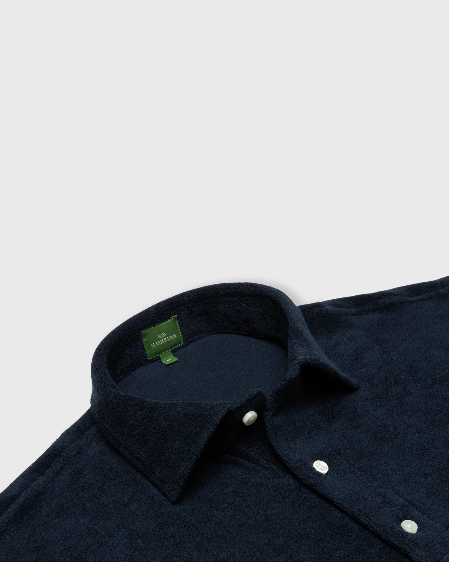 Short-Sleeved Polo In Navy Terry 4 Short-Sleeved Polo In Navy Terry - Image 2
