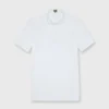 Short-Sleeved Polo In White Terry -Modezzia Sales S70335 18