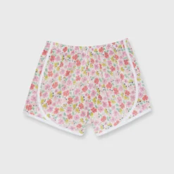 Track Short In Pink/Yellow Edie Liberty Fabric