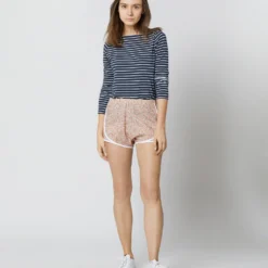 Track Short In Pink/Green Hannah Rose Liberty Fabric -Modezzia Sales S70485 5769