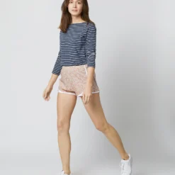 Track Short In Pink/Green Hannah Rose Liberty Fabric -Modezzia Sales S70485 5818