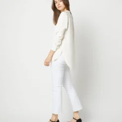 Nyala Blouse In Ivory Silk Crepe De Chine 15 Nyala Blouse In Ivory Silk Crepe De Chine -Modezzia Sales S70503 2263
