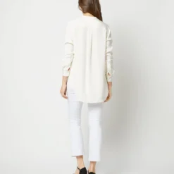 Nyala Blouse In Ivory Silk Crepe De Chine 16 Nyala Blouse In Ivory Silk Crepe De Chine -Modezzia Sales S70503 2271