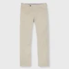 Garment-Dyed Sport Trouser In Khaki Lightweight Twill