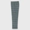 Dress Trouser In Grey/Lovat Mix Plaid Flannel -Modezzia Sales S70986 17