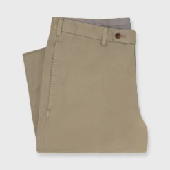 Garment-Dyed Sport Trouser In Mushroom Lightweight Twill -Modezzia Sales S71013 261