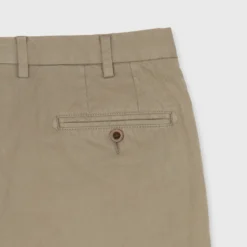 Garment-Dyed Sport Trouser In Mushroom Lightweight Twill -Modezzia Sales S71013 266