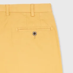 Garment-Dyed Sport Trouser In Golden Wheat Lightweight Twill -Modezzia Sales S71014 291