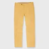 Garment-Dyed Sport Trouser In Golden Wheat Lightweight Twill 1 Garment-Dyed Sport Trouser In Golden Wheat Lightweight Twill -Modezzia Sales S71014 65