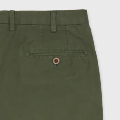 Garment-Dyed Sport Trouser In Spruce Lightweight Twill -Modezzia Sales S71015 271