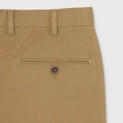 Sport Trouser In British Khaki Cotton/Cashmere Twill 7 Sport Trouser In British Khaki Cotton/Cashmere Twill -Modezzia Sales S71019 58