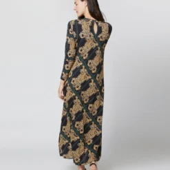 Drifter Dress In Tiger Tiles Black Jersey 15 Drifter Dress In Tiger Tiles Black Jersey -Modezzia Sales S71140 282