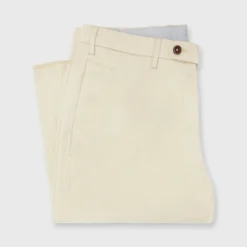 Garment-Dyed Sport Trouser In Sand Cotton/Silk Stretch Poplin -Modezzia Sales S71216 66