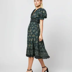 ULLA JOHNSON Elli Dress In Pacific -Modezzia Sales S71230 936