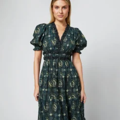 ULLA JOHNSON Elli Dress In Pacific -Modezzia Sales S71230 980