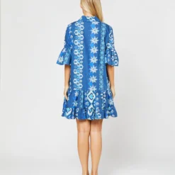 Choux Dress In Costiera Summer Popeline -Modezzia Sales S71233 23