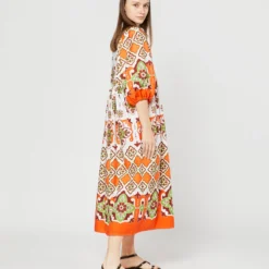 Portofino Dress In Partenope Summer Popeline 14 Portofino Dress In Partenope Summer Popeline -Modezzia Sales S71235 798