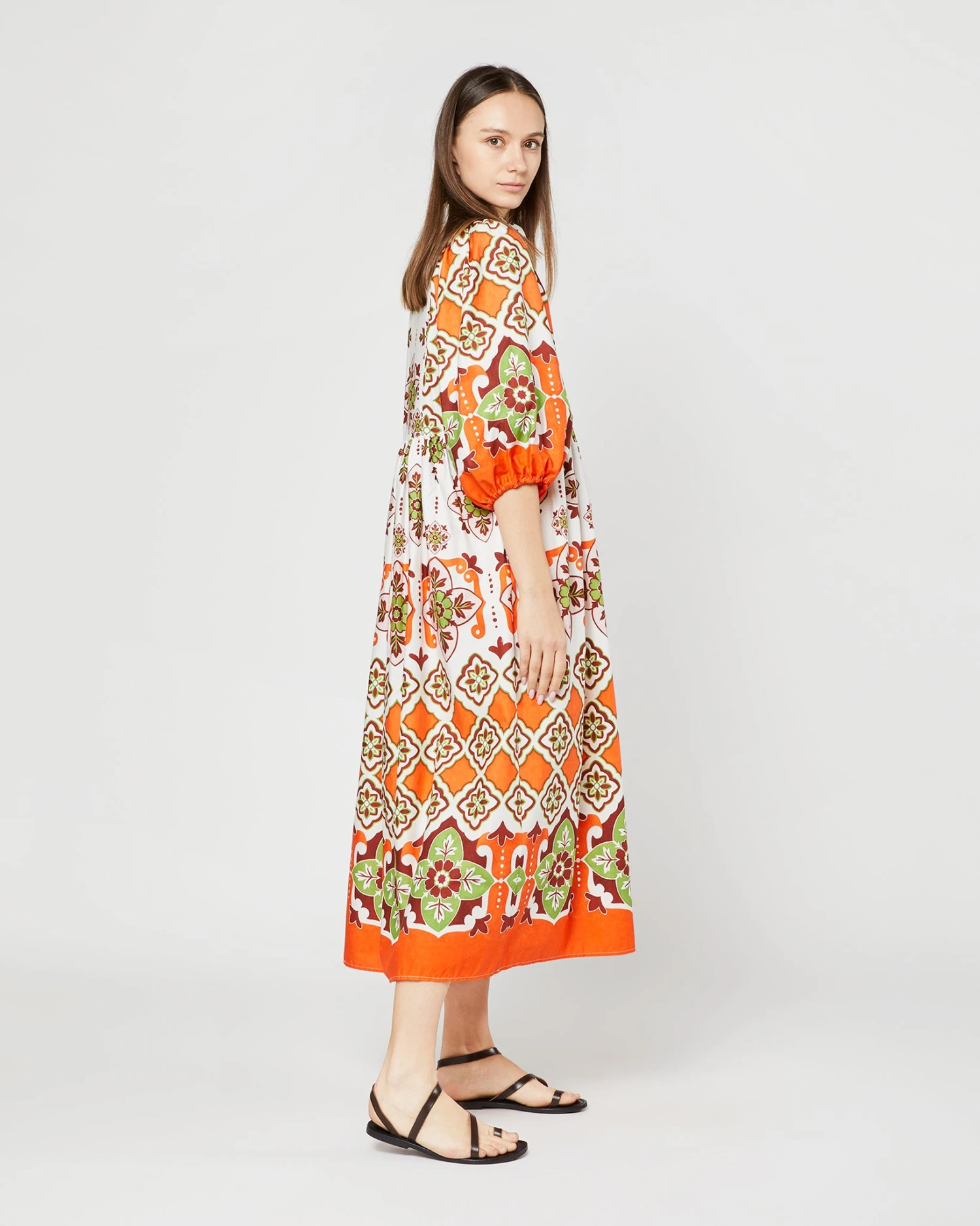 Portofino Dress In Partenope Summer Popeline 7 Portofino Dress In Partenope Summer Popeline - Image 5