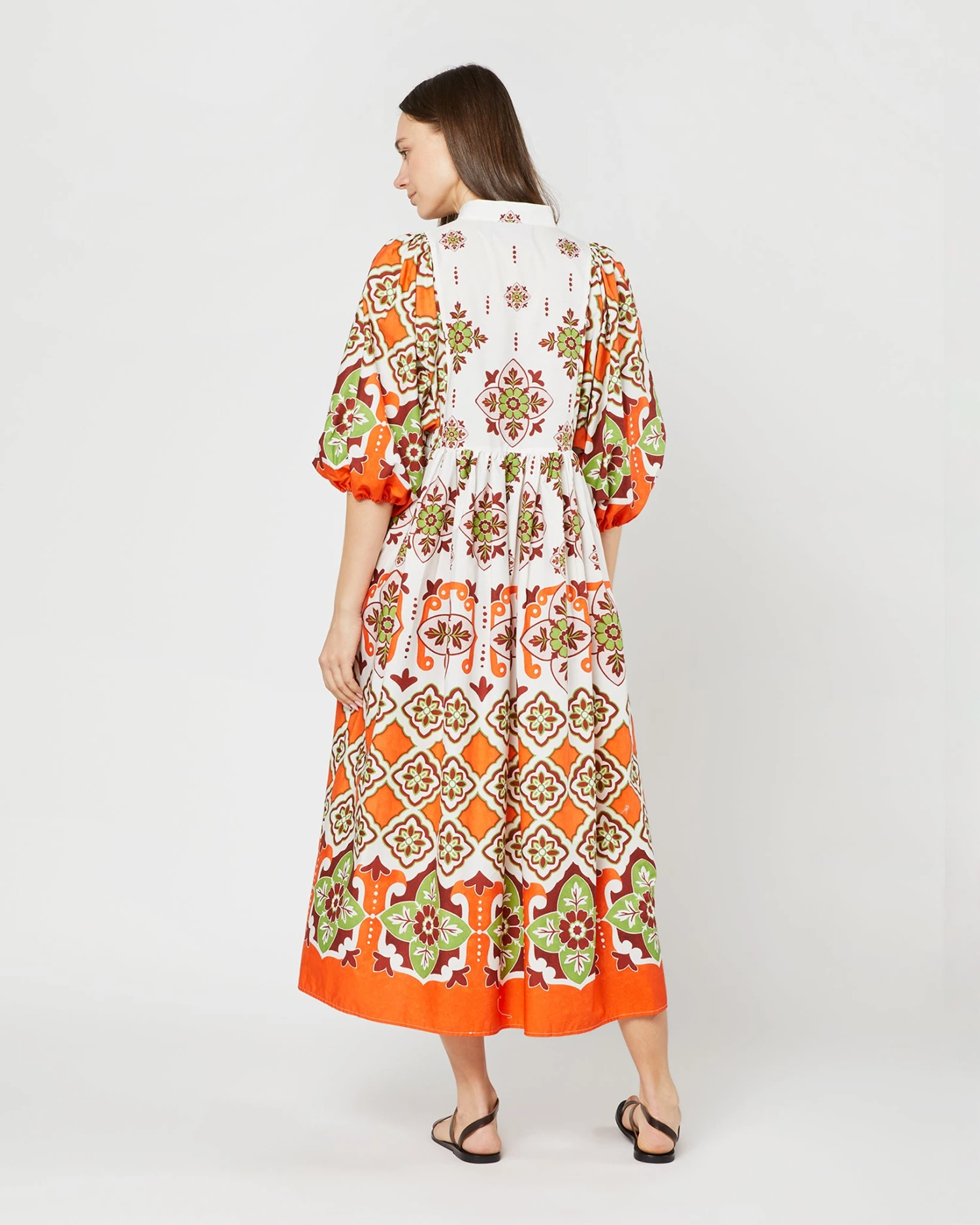 Portofino Dress In Partenope Summer Popeline 8 Portofino Dress In Partenope Summer Popeline - Image 6