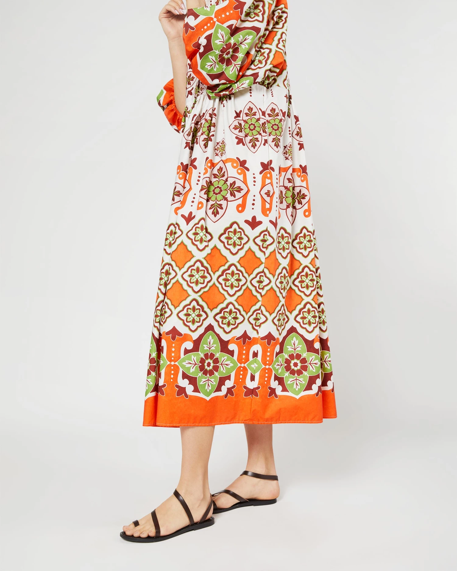 Portofino Dress In Partenope Summer Popeline 9 Portofino Dress In Partenope Summer Popeline - Image 7