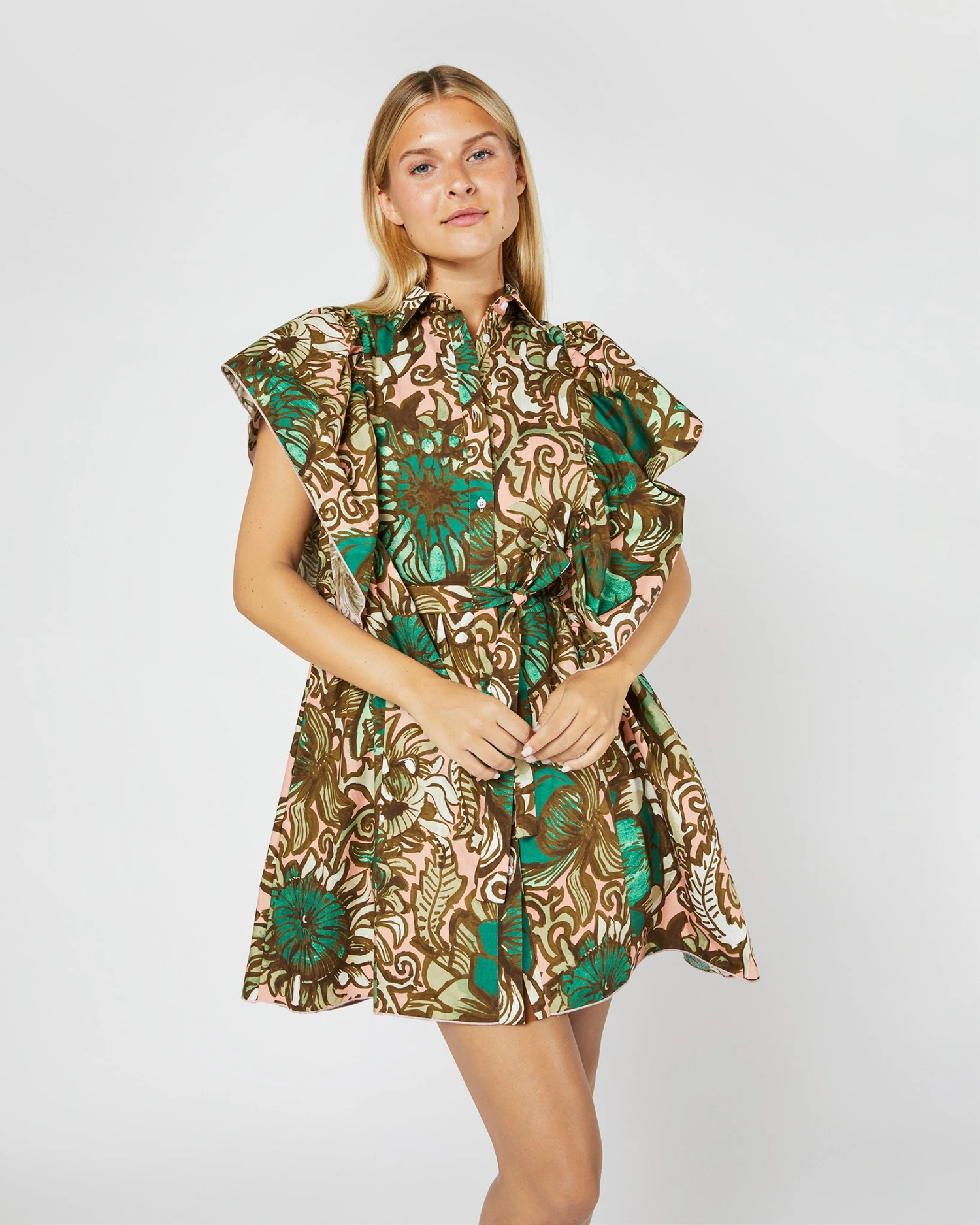 Scooter Dress In Anemone Pink Summer Popeline 5 Scooter Dress In Anemone Pink Summer Popeline - Image 3