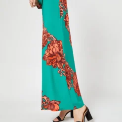 Long Sleeve Swing Dress In Anemone Ghirlanda Sablé -Modezzia Sales S71243 343