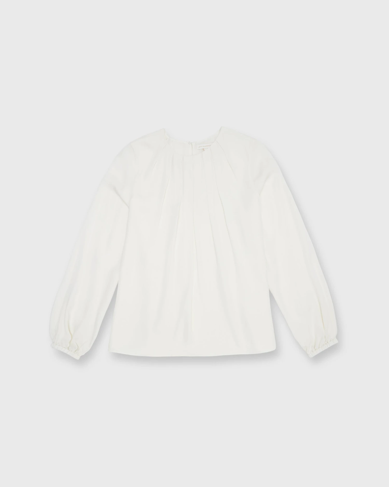 Alex Top In Ivory Double Georgette Silk 3 Alex Top In Ivory Double Georgette Silk