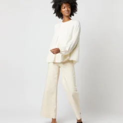 Alex Top In Ivory Double Georgette Silk 13 Alex Top In Ivory Double Georgette Silk -Modezzia Sales S71360 2728