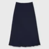 Mare Slip Skirt In Navy Silk Crepe De Chine -Modezzia Sales S71378 79