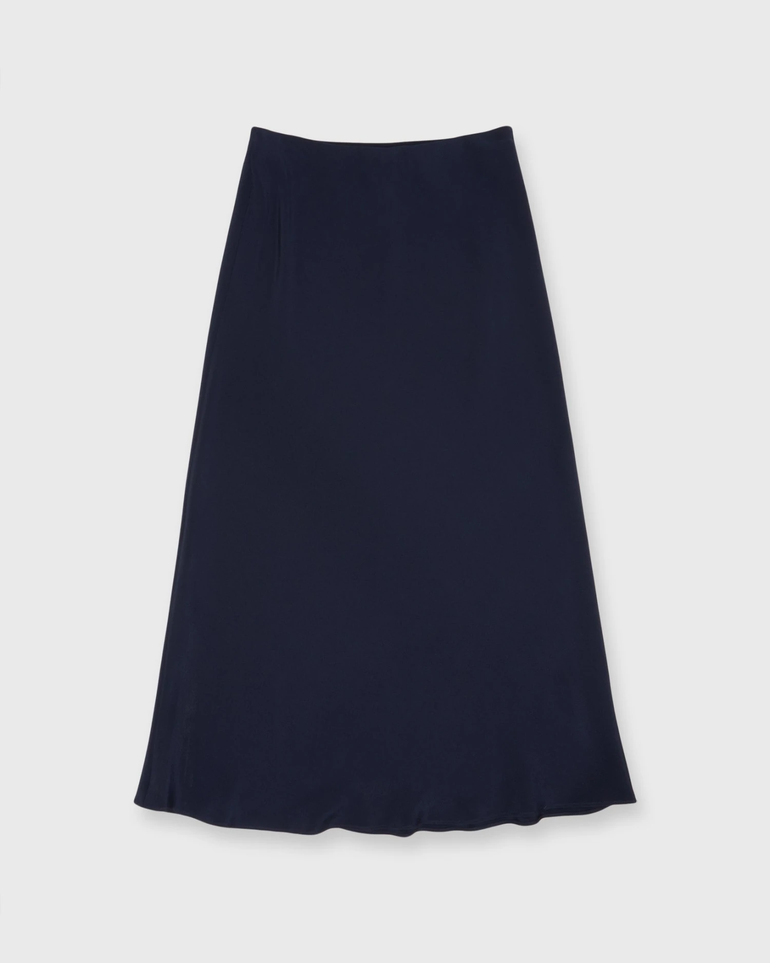 Mare Slip Skirt In Navy Silk Crepe De Chine 3 Mare Slip Skirt In Navy Silk Crepe De Chine