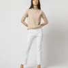 Faye Flare Cropped Pant In Ivory Double-Weave Wool 1 Faye Flare Cropped Pant In Ivory Double-Weave Wool -Modezzia Sales S71388 2158