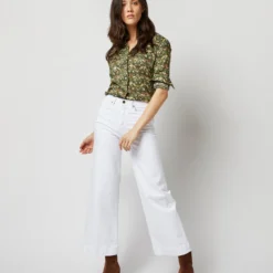 Western Shirt In Hunter Multi Strawberry Thief Liberty Fabric 17 Western Shirt In Hunter Multi Strawberry Thief Liberty Fabric -Modezzia Sales S71391 1202